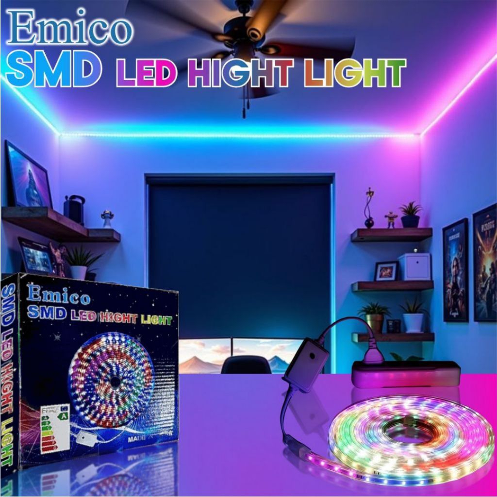 Jual LED Strip Roll Gel Emico 2835 SMD RGB Warna Warni 10 Meter ...