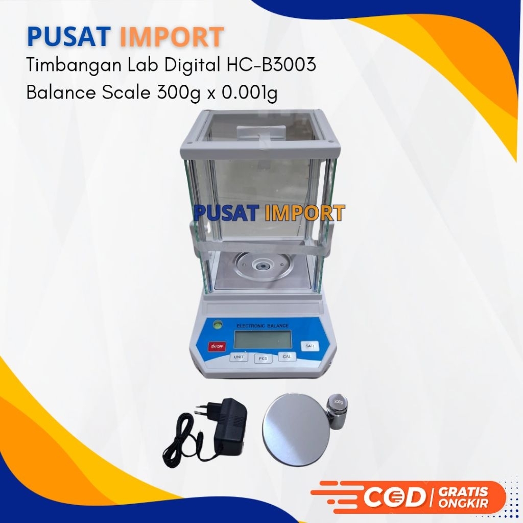 Jual Timbangan Lab Digital HC-B3003 Balance Scale 300g x 0.001g ...