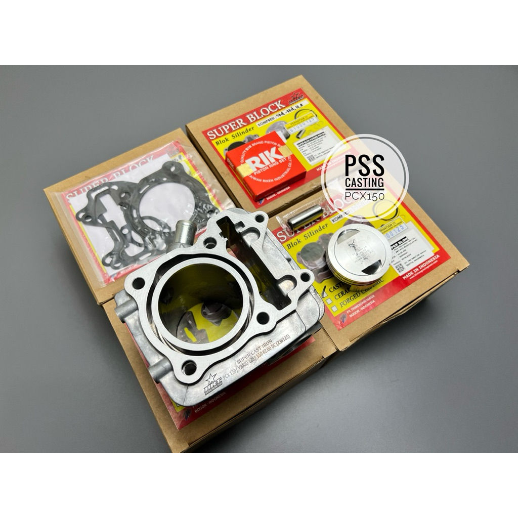 Jual BLOK SEHER BRT PCX 150 VARIO 150 ADV 150 BLOCK BORE UP UK 62 ...