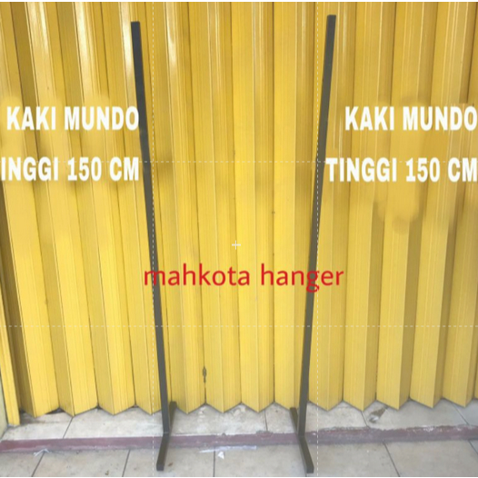 Jual KAKI RAK MUNDO 150 CM HITAM / TIANG MUNDO / KAKI MUNDO / KAKI RAM ...