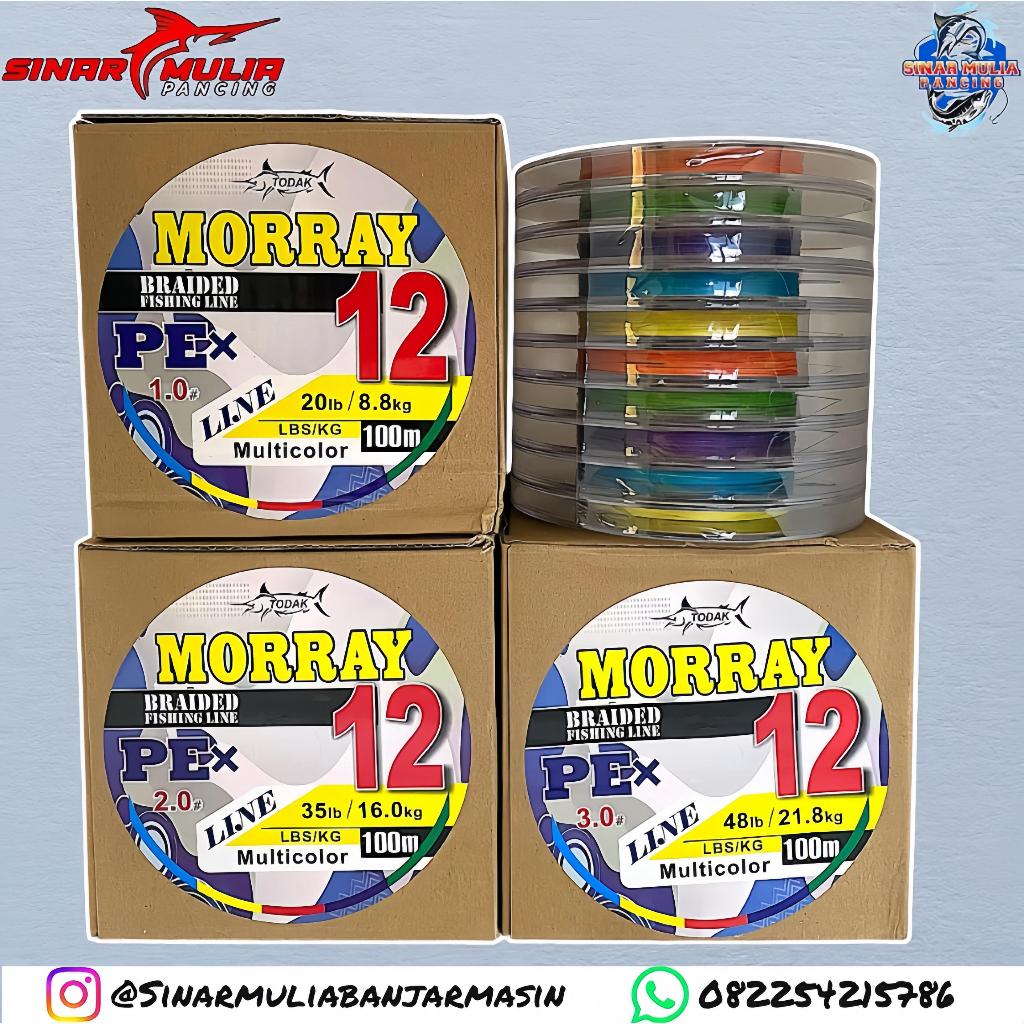 Jual PE TODAK MORRAY 100M X12 MULTICOLOR 1.0 / 2.0 / 3.0 | Shopee Indonesia