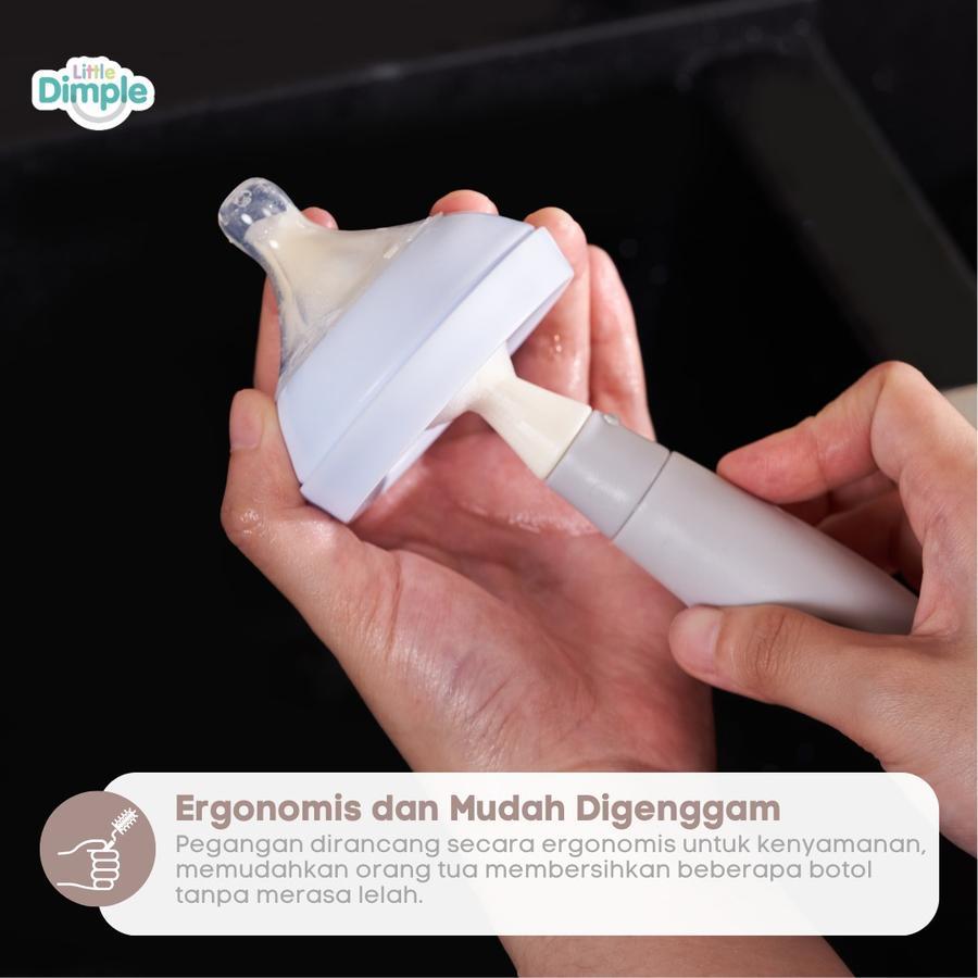 Jual Little Dimple 3in1 Premium Sponge Bottle Brush Little Dimple ...