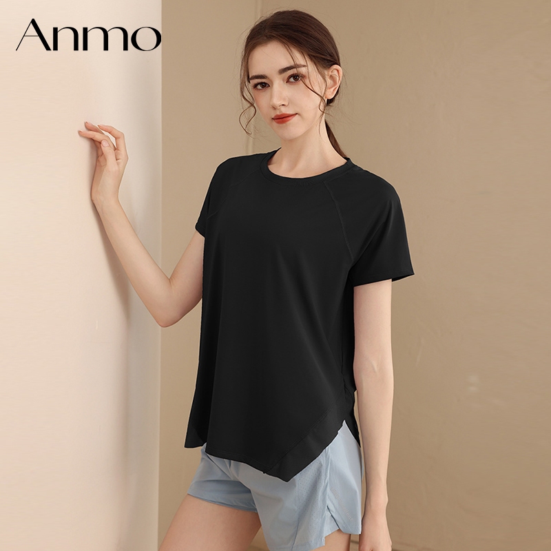 Jual ANMO-Kaos olahraga wanita kaos olahraga lengan pendek kaos ...