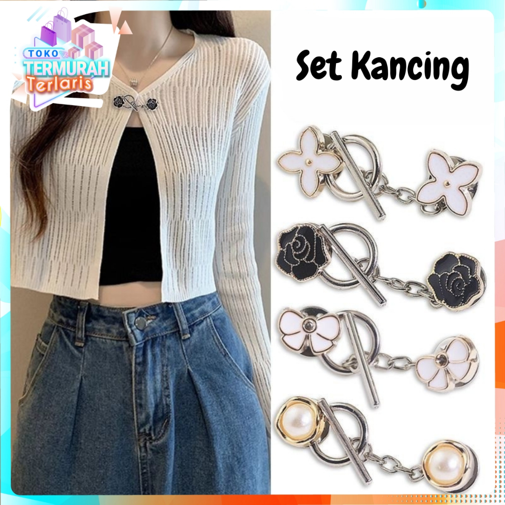 Jual TTT Mini Bros Karakter Pengait Klip Cardigan Kancing Ikatan Simpul ...