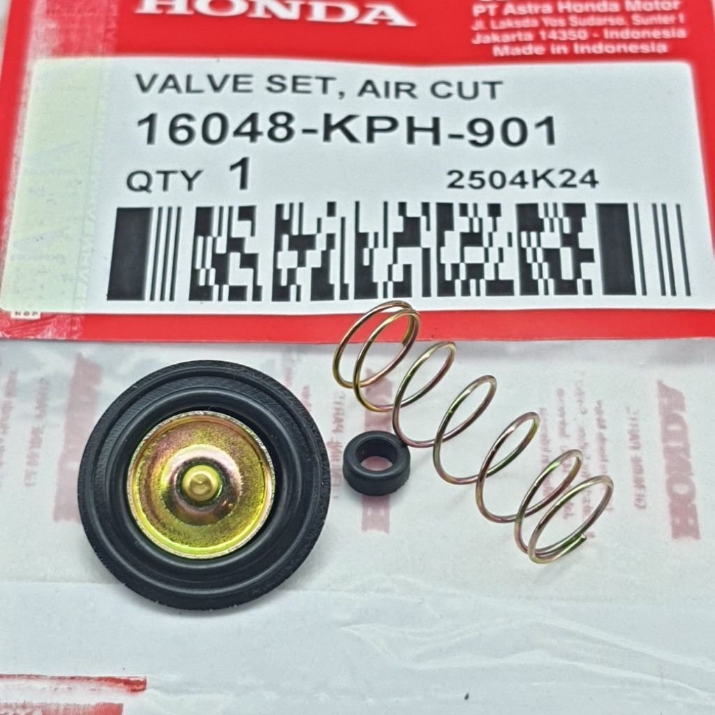 Jual 16048-KPH-901 VALVE SET AIR CUT DIAFRAGMA KARET VAKUM SUPRA ...