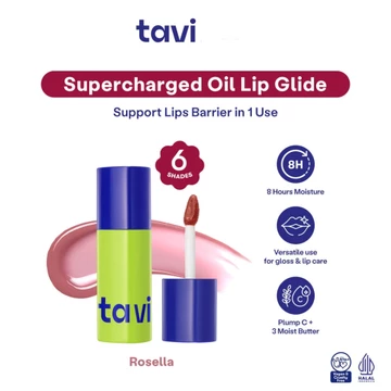 TAVI GEL TO OIL STAINING LIP GLIDE ( 4 G ) Lip Tint Glossy Oil Infused Bibir Lembab Ringan