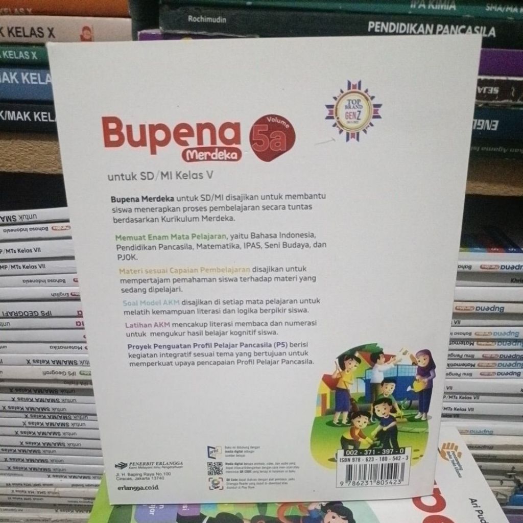 Jual buku bupena merdeka untuk SD kelas 5 volume 5A kurikulum merdeka ...