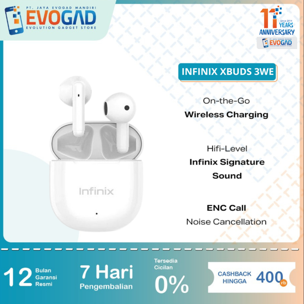 Jual Infinix TWS Xbuds 3 WE, AI ENC for clear call | Garansi Resmi ...