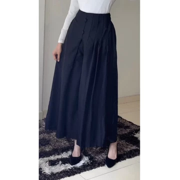 Shena Kulot Pleats Celana Kulot Rok Casual Wanita Fit Kulot Highwaist Mayung