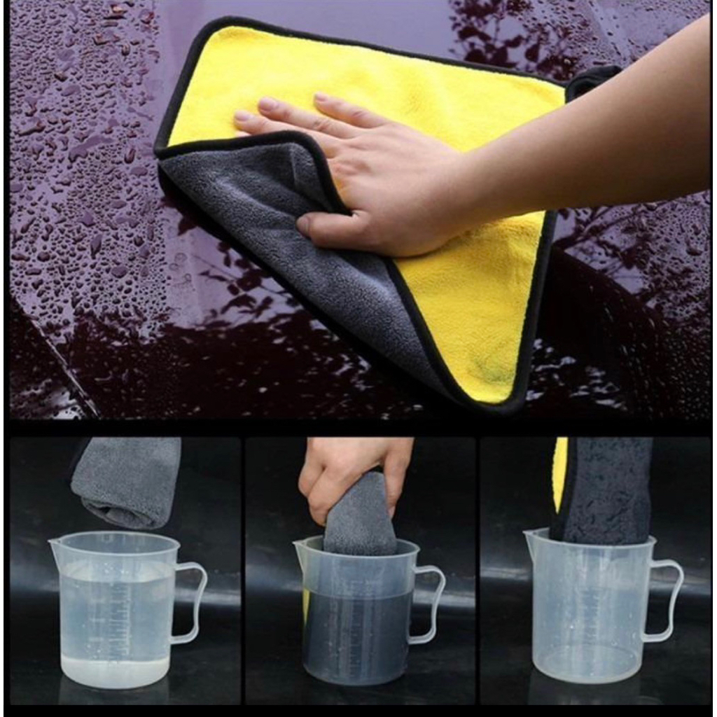 Jual Kain Lap Microfiber Warna Kuning/Hitam Ukuran (30x40cm) | Shopee ...