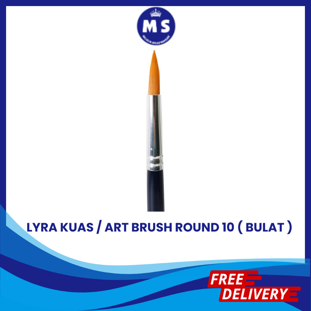 Jual LYRA KUAS / ART BRUSH ROUND 10 ( BULAT ) | Shopee Indonesia