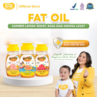 Bumbu Bunda Fat Oil 100ml – Minyak MPASI | Lemak Daging Asli Chicken/Beef/Salmon BB Booster | No MSG