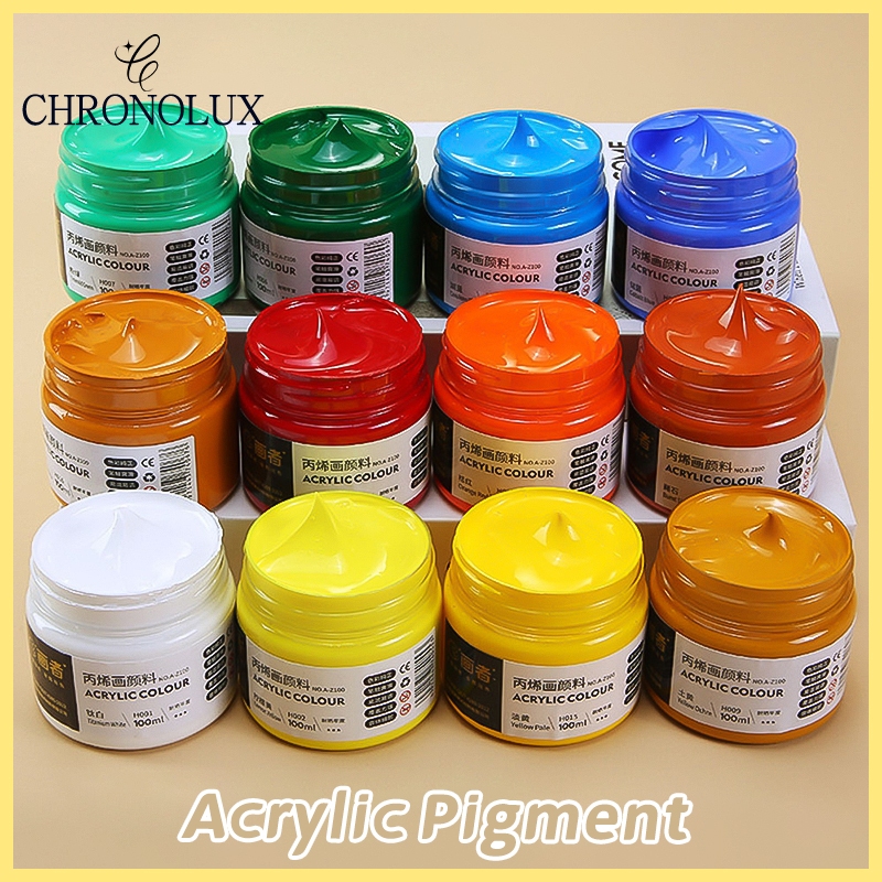 Jual 100/300ML Acrylic Paint Set Cat Akrilik Satuan / Cat Lukis Kanvas ...