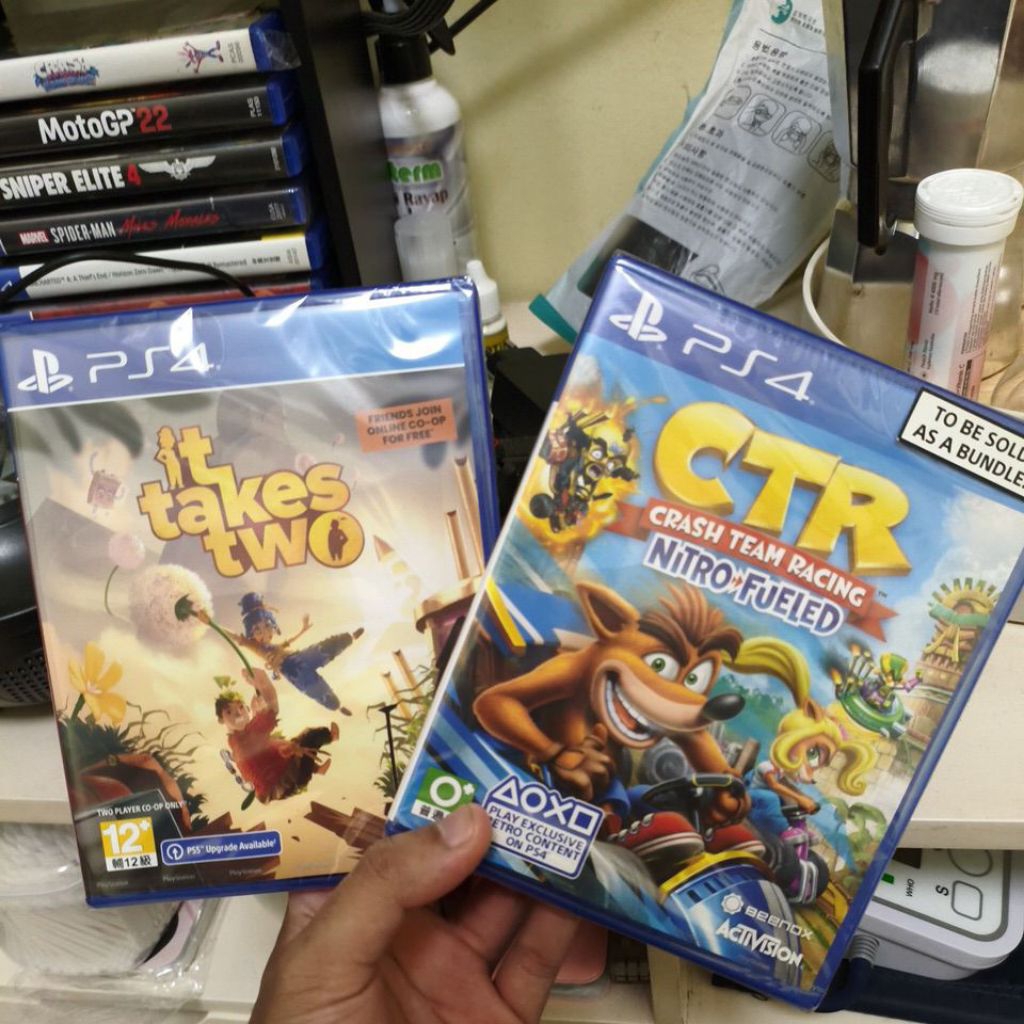 Jual Bd Kaset PS4 PS5 CTR Crash Team Racing Nitro Fueled it Takes Two ...