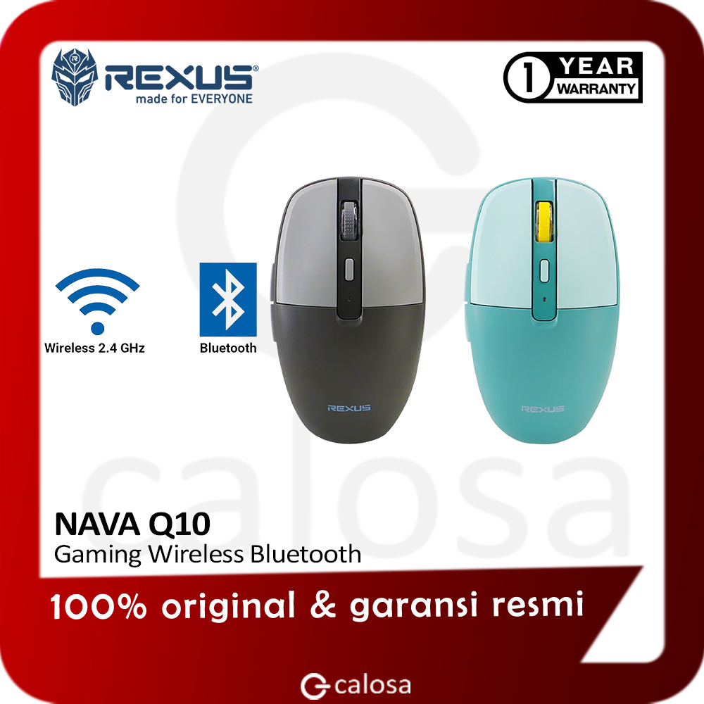 Jual Rexus Mouse Gaming Wireless Bluetooth Nava Q10 | Shopee Indonesia