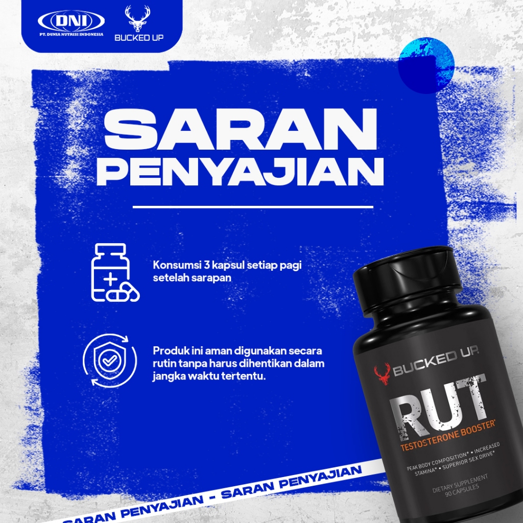 Jual BUCKED UP RUT TESTOSTERONE BOOSTER 90 CAPS (30 SERVING) | Shopee ...