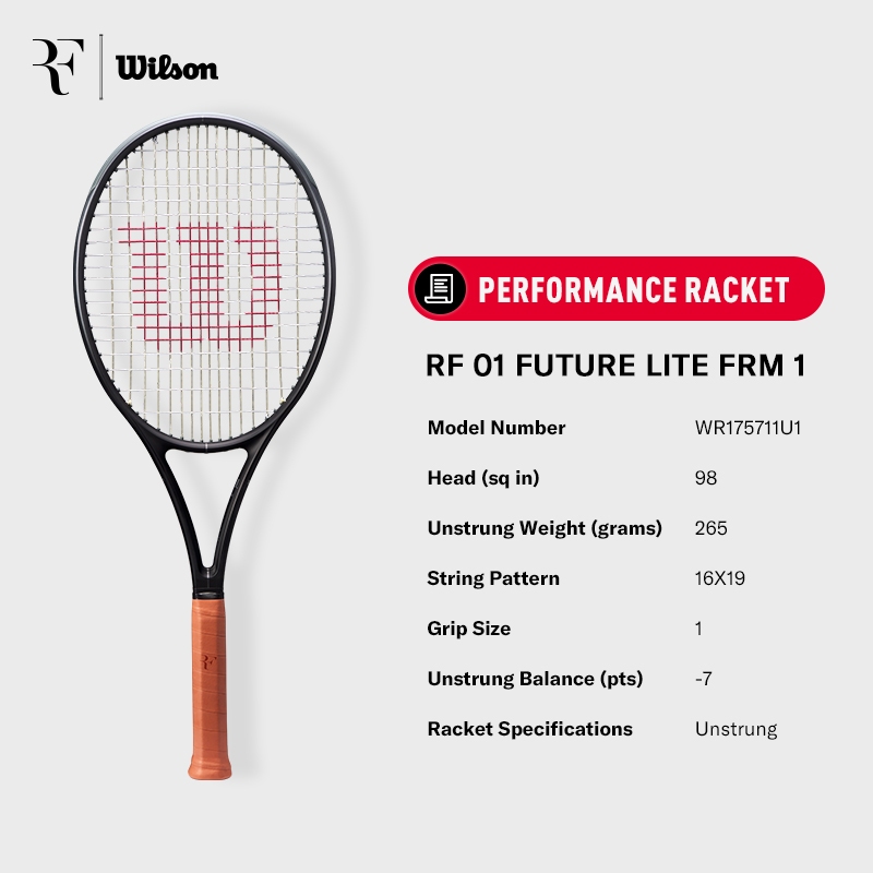 Jual Wilson RF 01 Future Lite Performance Tennis Rackets (Unstrung