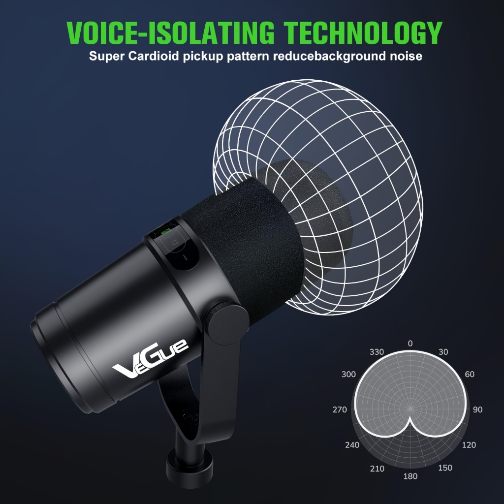 Jual Professional USB/XLR Dynamic Microphone for Broadcast Podcast ...
