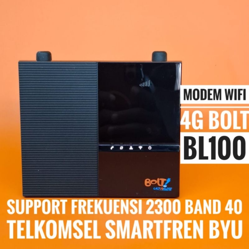 Modem Router Wifi 4g Bolt Bl100 Unlock All Operator Band 40 Kartu Simcard Telkomsel Smartfren Byu