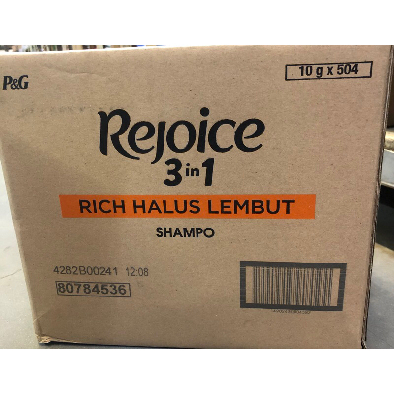 Jual Shampo Rejoice Sachet 1 dus 42 renceng -504*10 gr -all variant ...