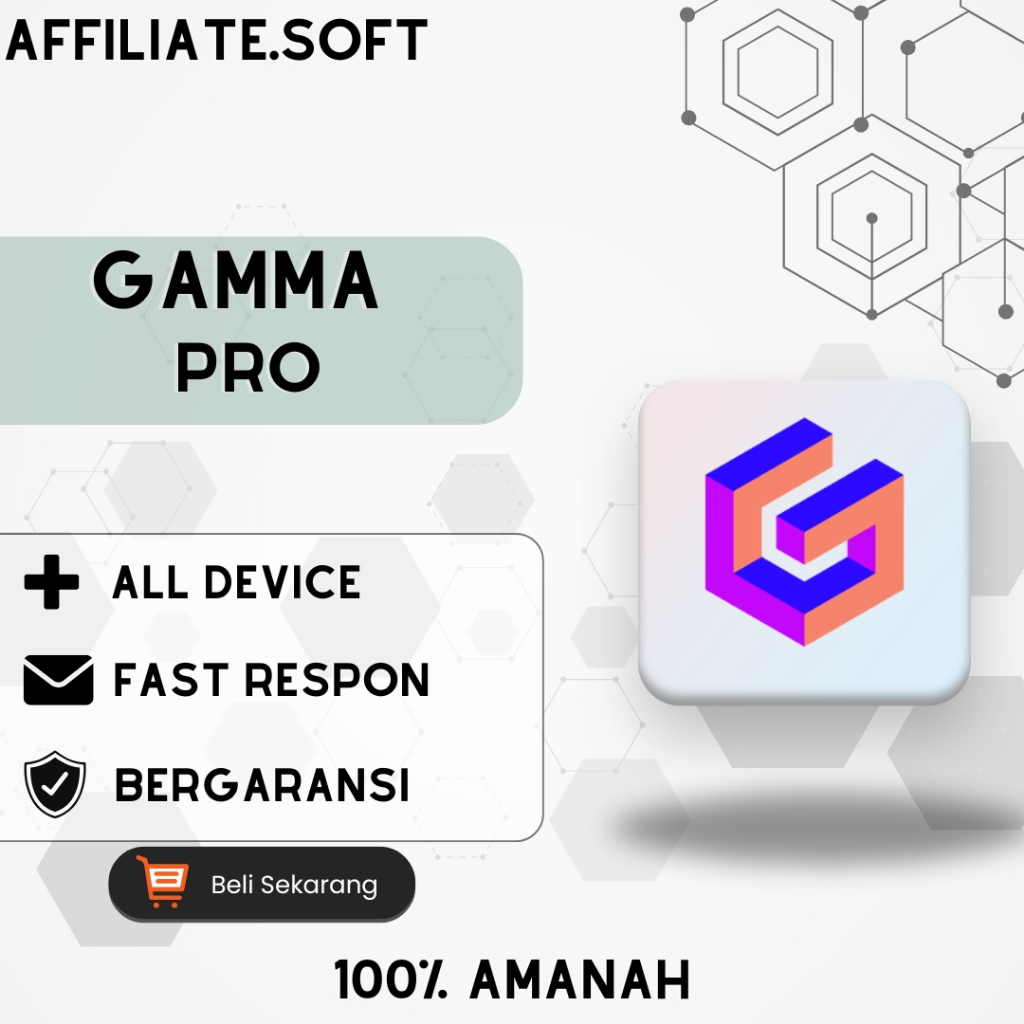 GAMMA AI PRO - 1 Bulan |  Buat presentasi super cepat, lebih keren, tanpa stress!