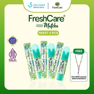 FreshCare Smash Matcha - Double Inhaler + Kerokan + Roll On + Pijat dan Relaksasi
