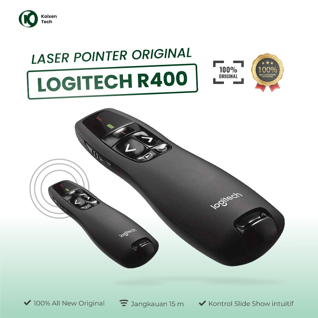Jual Laser Pointer LOGITECH R400 Wirelles Presenter R400 Wireless Laser ...