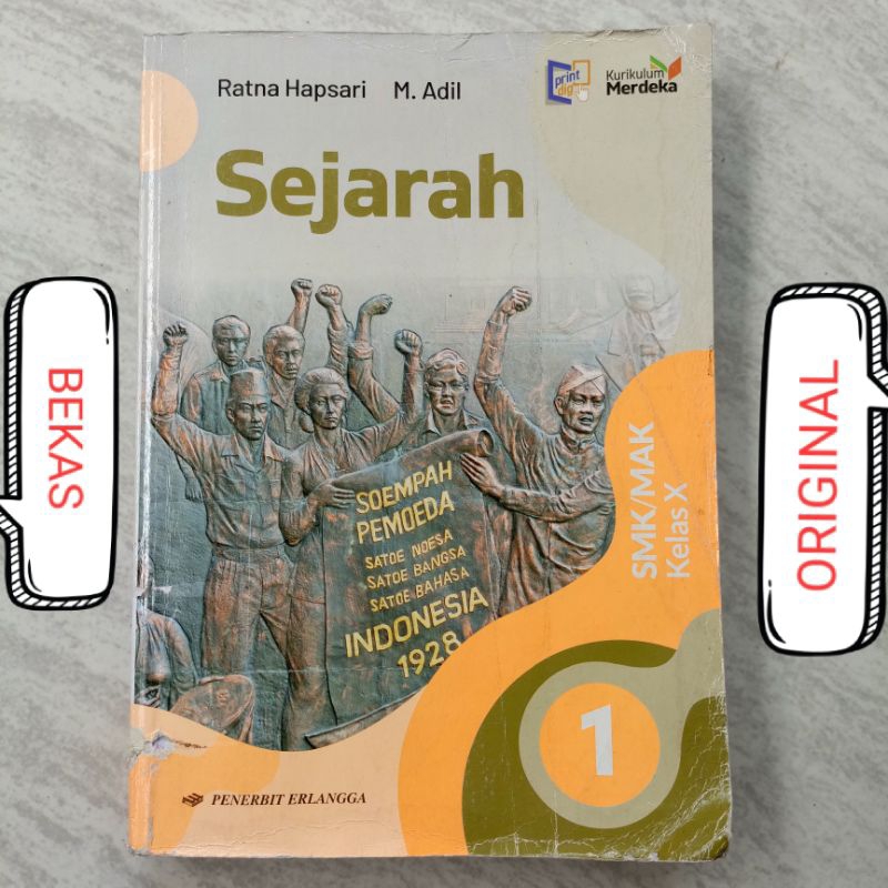 Jual Buku Sejarah Kelas X 10 1 SMK MAK Penerbit Erlangga Kurikulum ...