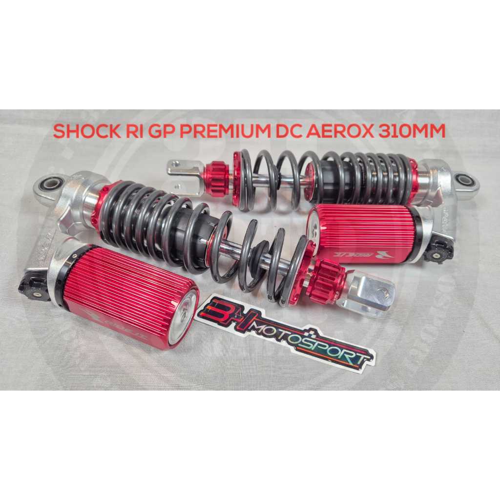 Jual SHOCK RIDE IT GP PREMIUM DOUBLE CLICK AEROX GREY/MERAH | Shopee ...