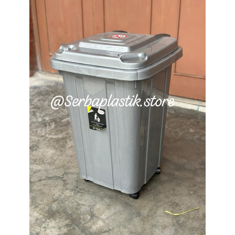 Jual Tempat sampah roda 50L 60L / tempat sampah abu / keranjang sampah ...