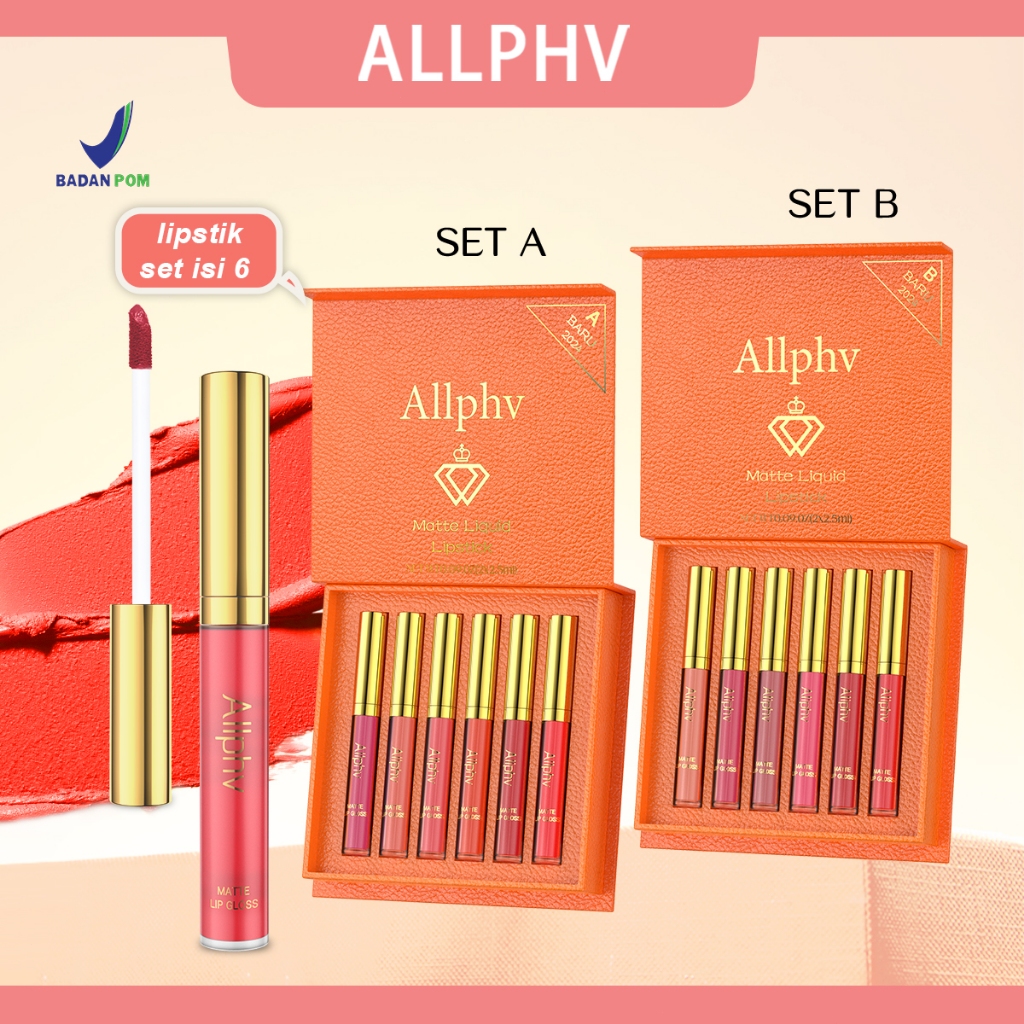 Jual [Grosir] ALLPHV Lipstik Set 6pcs / 6Warna Lipstik Murah ...