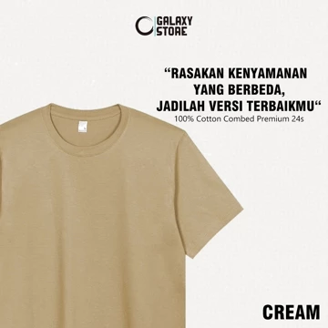 Kaos Polos Cotton Combed 24s Premium Lengan Pendek