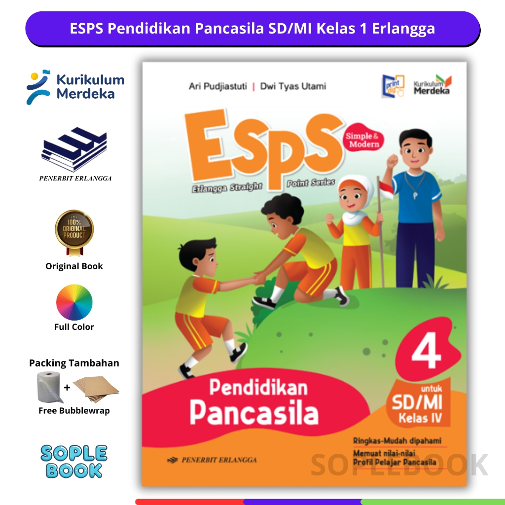 Jual Buku ESPS Pendidikan Pancasila Untuk SD/MI Kelas 4 Revisi ...