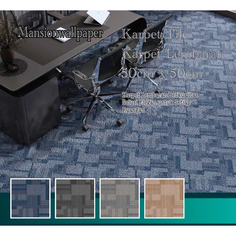 Jual Karpet Lantai Premium Tile Lembaran Ruangan Office Kantor Rumah ...
