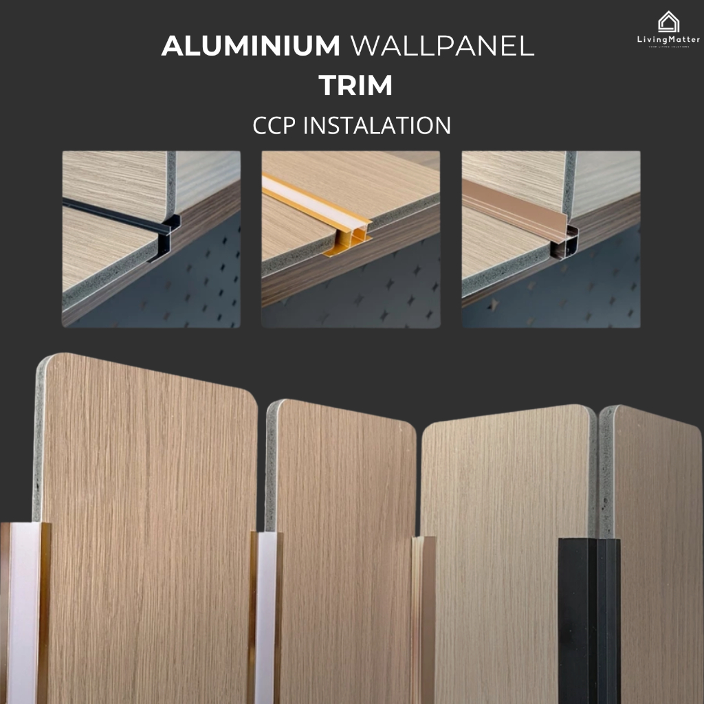 Jual Trim Aluminimum Wallpanel Lis Sambungan Aluminium Wall Panel 8MM ...