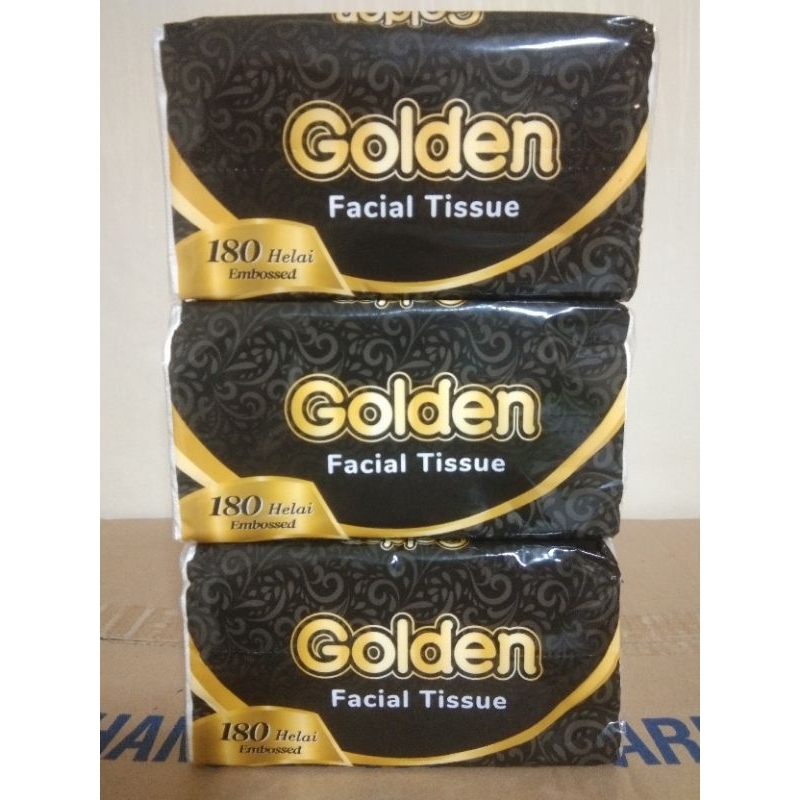 Jual (3 Pack) Tissue Murah Golden Embossed [180 Sheet/2 Ply] | Shopee ...