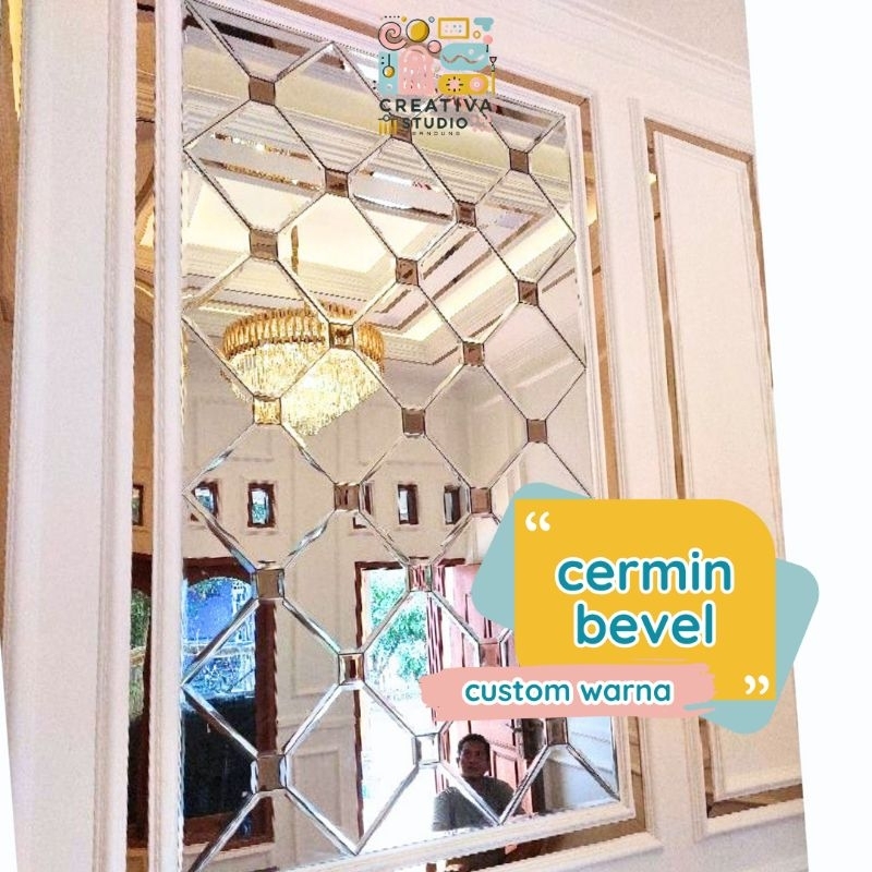 Jual Creativa Kaca Cermin Bevel Warna Custom By Request | Shopee Indonesia