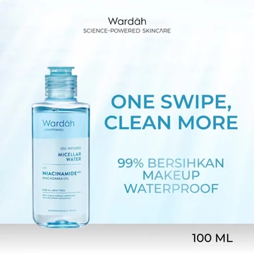 WARDAH MICELLAR WATER SERIES ( 55 105 Ml ) Pembersih Make Up Wajah Acnederm Nature Daily