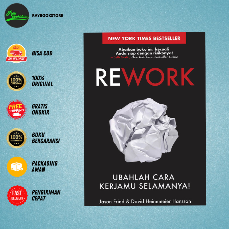 Jual Buku Rework - David Heinemeier Hansson, Jason Fried - Rene Turos ...