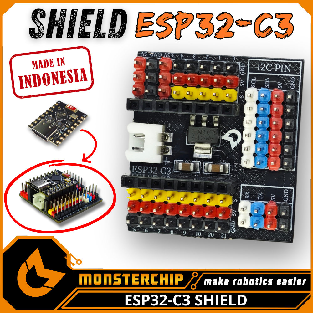 Jual I/O EXPANSION SHIELD ESP32-C3 | BASE PLATE EXTANSION SHIELD FOR ...
