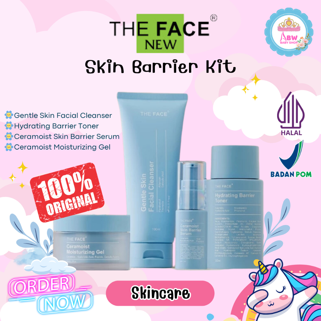 Jual The Face 4X Ceramides Skin Barrier Kit Paket Basic Skincare untuk