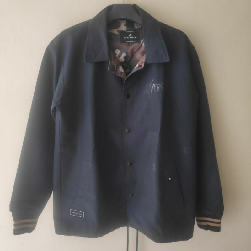 Jual COACH JACKET LOCAL BRAND IWEARZULE BLACK | Shopee Indonesia