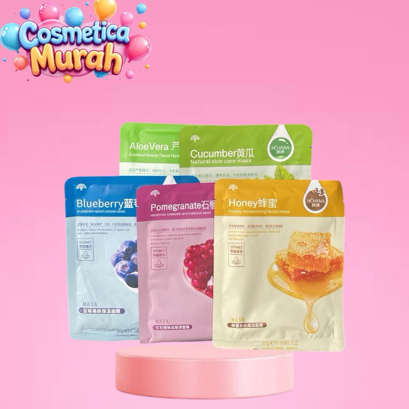 c,ex][min 3] ROREC sheet mask - masker wajah tisu lembab cerah dan antioxidant tinggi