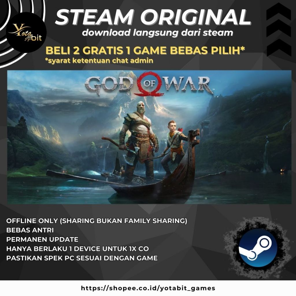 Jual God of War 2018 PC Sharing Original Offline | Shopee Indonesia