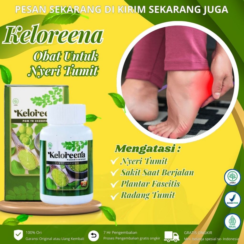 Jual Keloreena Vitamin Nyeri Tumit, Radang Tumit, Plantar Fascitis ...
