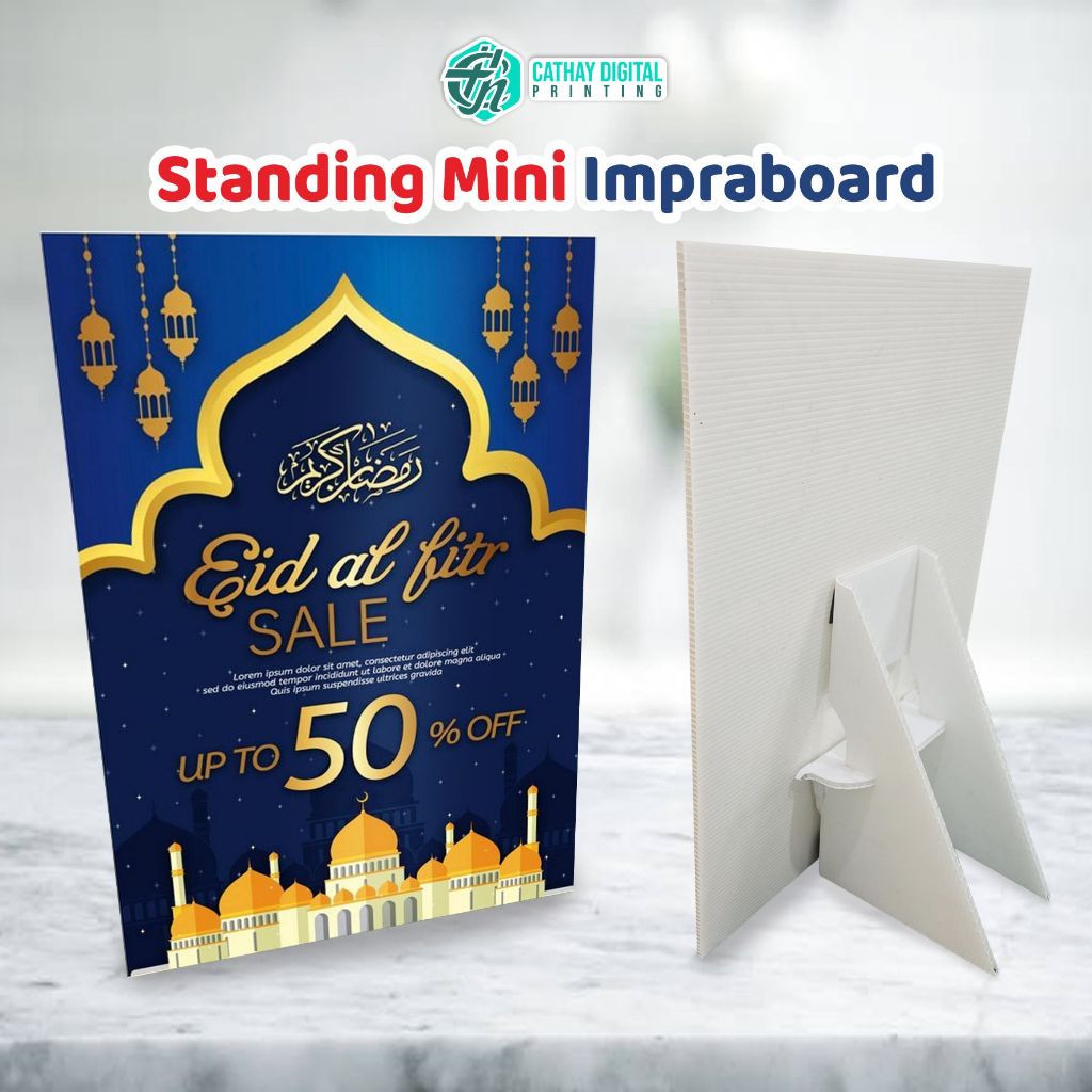 Jual Mini Standing Promosi | Standing Foamboard/Impraboard Mini ...