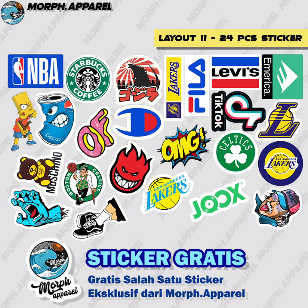 Jual Sticker Pack Premium - Sticker Helm / Outdoor - LAYOUT 11 Seri M ...