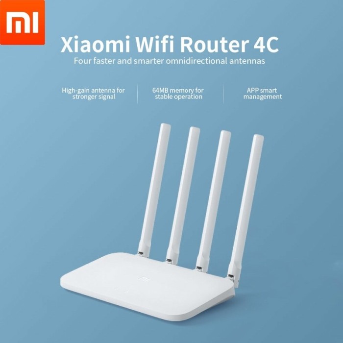 Jual Xiaomi Mi Router 4C Wireless Router Wi-Fi 300Mbps 4 Antena Bekas ...
