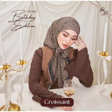 Ready Stok Hijab Segi Empat Premium Deara Birthday Edition Pattern Malaysia (Spesial Lebaran)