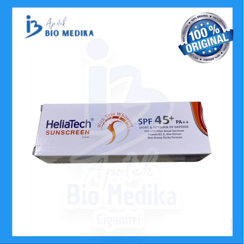 Jual HELIATECH SUNSCREEN LOTION SPF 45 PA++ | Shopee Indonesia